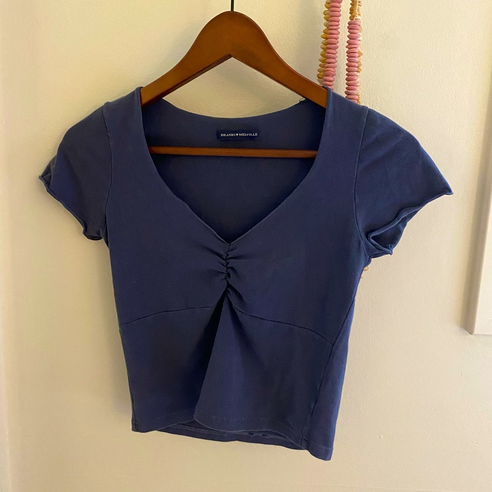 Brandy Melville Navy Blue Gina Top